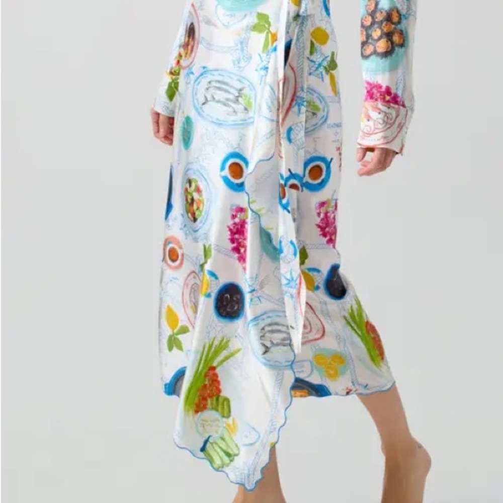 Lingua Franca, Lampi Wrap Midi Skirt, Size: M-L